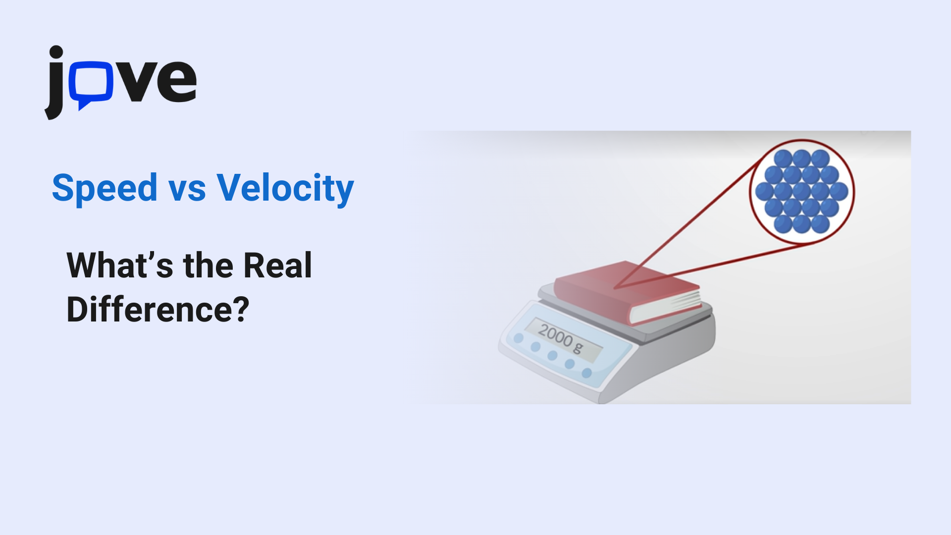 Speed vs Velocity